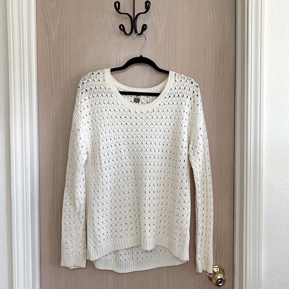 Cream White Knit Sweater